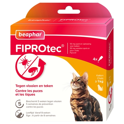 Beaphar fiprotec kat tegen vlooien & teken